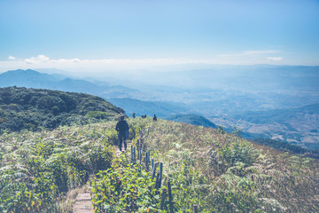 Tourist trips, nature trails along the mountain ridges