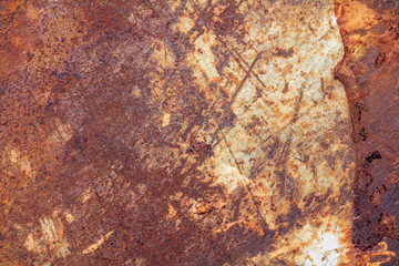 Rusty metal texture, Rusty metal background for interior, exterior or industrial construction concept design.