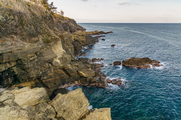 japanese landscape - yase no dangai - shika - ishikawa