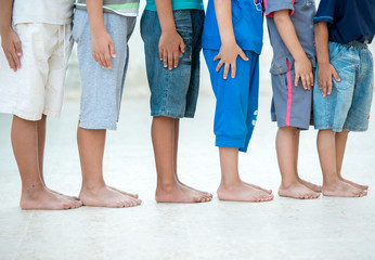Fototapeta na wymiar Children feet