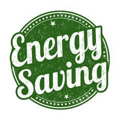 Energy saving sign or stamp