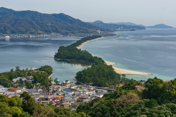 Fototapeta premium japanese landscape - amanohashidate - miyatsu - kyoto
