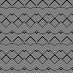 Design seamless monochrome zigzag pattern