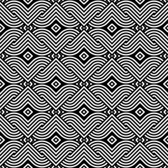 Design seamless monochrome interlaced pattern