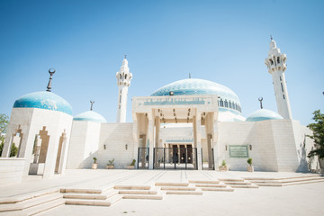 Arabic mosque in Amman Jordan - obrazy, fototapety, plakaty