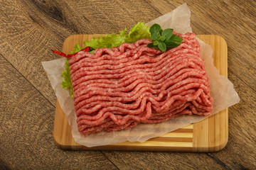 Minced beef meat