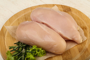 Raw chicken breast