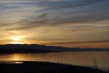 Naklejka premium Qualicum Beach Sunset