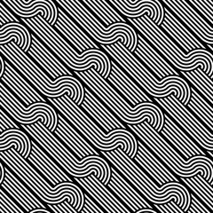 Design seamless monochrome geometric pattern