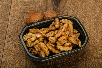 Opened walnuts