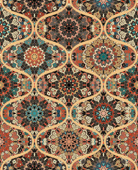 Rounded Mandala Tile Pattern