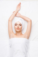 Young and healthy woman on a spa procedure
