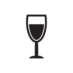 wine glass icon illustration