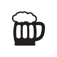 beer mug icon illustration