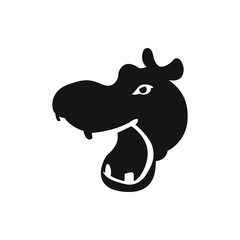 hippopotamus icon illustration
