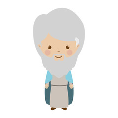 the wise man gaspar cartoon vector illustration