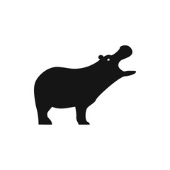 hippopotamus icon illustration