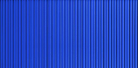 Blue corrugated metal wall texture