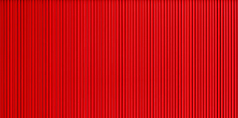 Red corrugated metal wall texture - obrazy, fototapety, plakaty