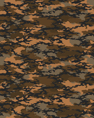 Fashionable camouflage pattern, military print .Seamless illustration © NikolaM