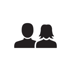 man and woman icon illustration