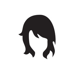 Obraz premium woman hairstyle icon illustration