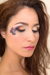 Fototapeta premium Eye makeup closeup