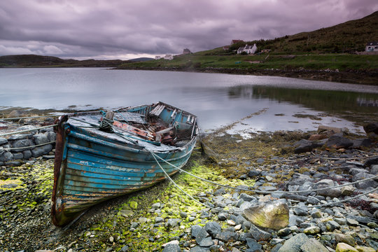 Abandoned boat on Isle of Lewis