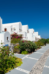 Santorini, Grecja, Oia - Luksusowy Resort z basenami i widokiem na morze   - obrazy, fototapety, plakaty