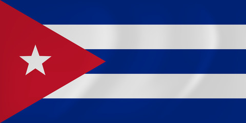 Cuba waving flag