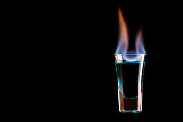 burning glass shots