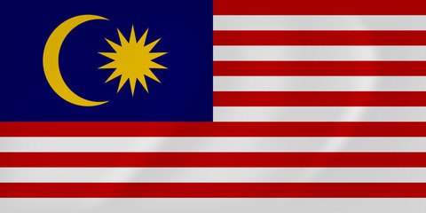 Malaysia waving flag