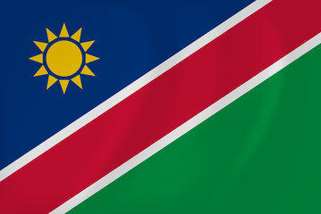 Namibia waving flag