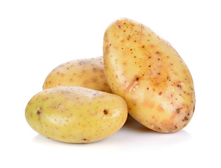 Potatoes isolated on white