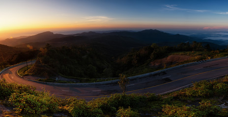Doi Inthanon National park sunrise