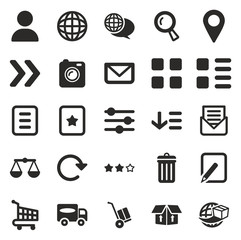 E Commerce or Web Shop Icons