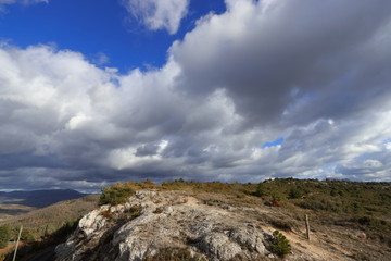 Fototapeta premium Paysage des Corbières, France