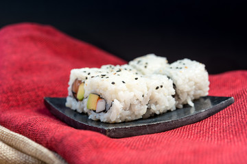 japanese food Mix Sashimi Chirashi Rice Bowl