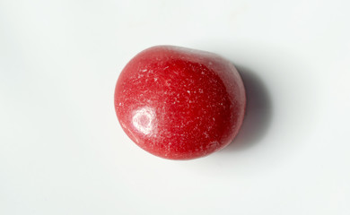 one skittles candy isolated