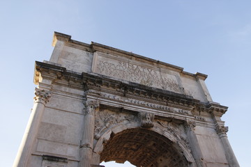 Fototapeta na wymiar Arche, Forum antique romain à Rome, Italie