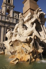 Fontaine de la Place Navone à Rome, Italie