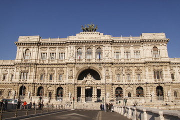 Fototapeta na wymiar Cour de cassation à Rome, Italie