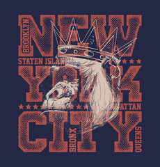 Obraz premium New York City Typography Graphics