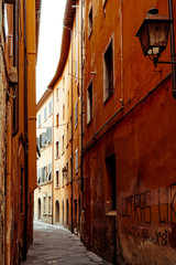 Fototapeta premium street view of Old Town Pisa Tuscany, Italy