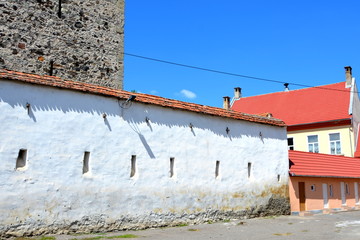  Fortified saxon medieval church Homorod, Transylvania.