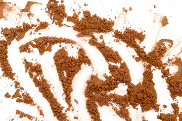 cocoa on white background