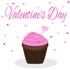 Valentine's day cupcake