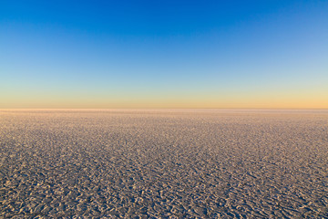 The sky and sea ice space