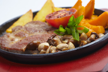 meat with potatoes
