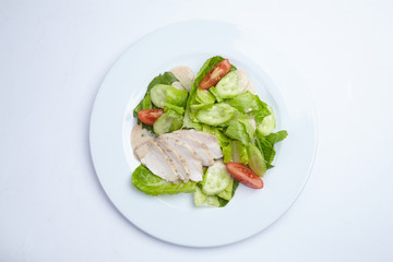 salad with meat